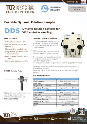 Portable Dynamic Dilution Sampler