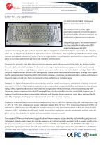 Waterproof Stainless steel panel mount keyboard