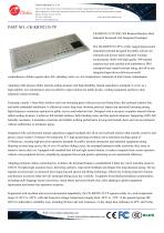 Waterproof Stainless steel panel mount keyboard with integrated touchpad mouse