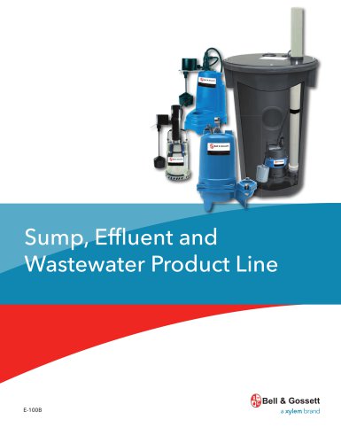 E 100B Sump, Effluent and Wastewater Product Line