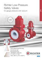 Low-pressure safety valves