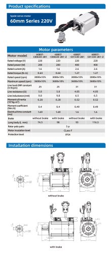 60mm series 220v 200w