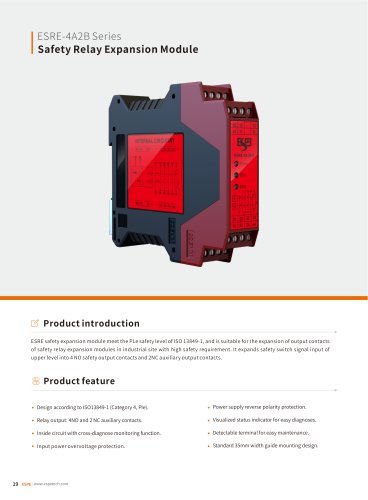 safety relay module ESRE-4A2B