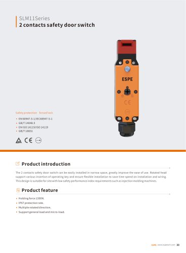 safety switch SLM11-3 series