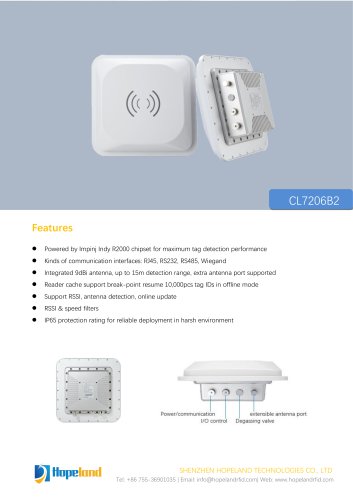 CL7206B2 2-port Integrated Reader_datasheet