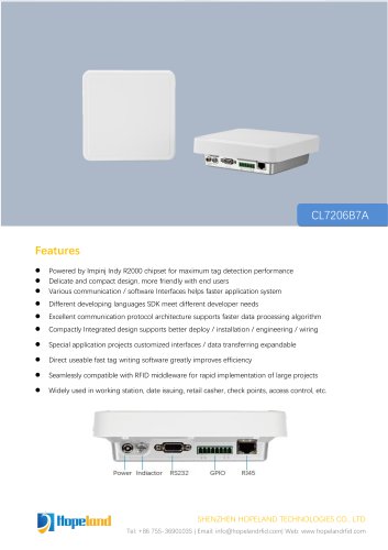 CL7206B7A Mini Integrated Reader_datasheet