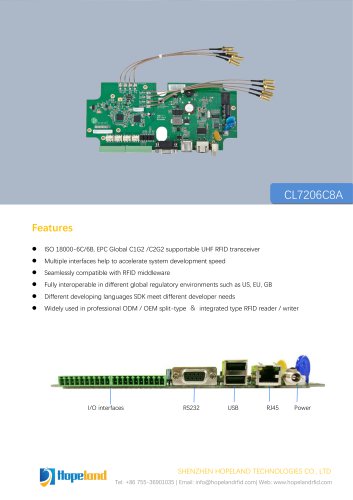 HL7206C8A 8-port reader board_datasheet