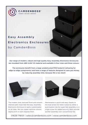 Easy Assembly Electronics Enclosure