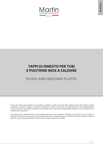 Plastic Feet – Plugs & welding plates