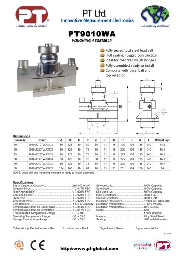 PT9010WA Weighbridge Assembly