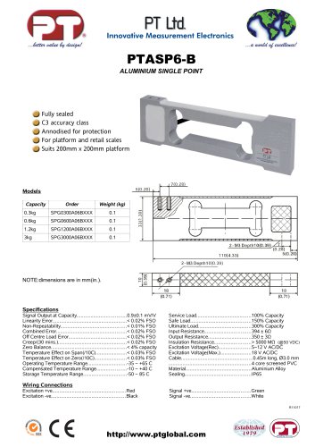 Single Point Load Cells-Aluminium, Low Cost 200x200mm platform