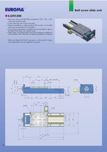 S.USV.200   -  Ball screw slide units  