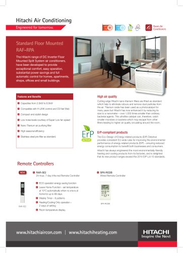 Multizone Standard Floor Mounted