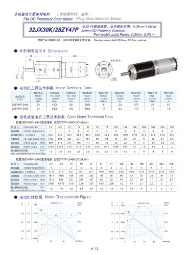 DYD-DC Planetary Gear Motor 16mm~45mm-32JX30K/28ZY47P