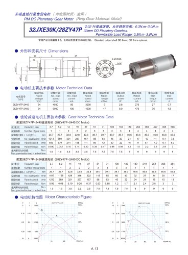 DYD-DC Planetary Gear Motor 16mm~45mm-32JXE30K/28ZY47P