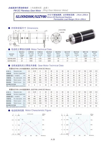 PM DC Planetary Gear Motor