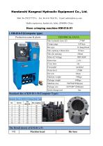 KM-81A-51 hose crimping machine KM hydraulic