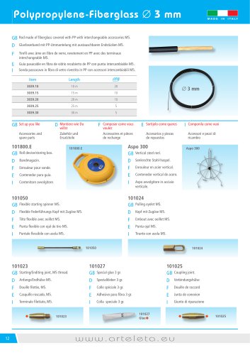 Polypropylene-Fiberglass ∅ 3 mm