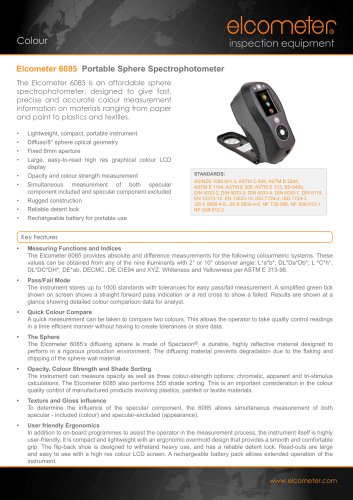 Elcometer 6085 Portable Sphere Spectrophotoeter