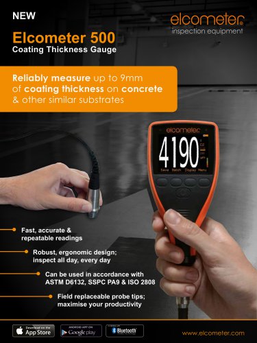 Elcometer A500 - Coating Thickness Gauge