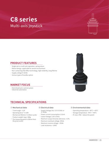 C8 series Multi-axis joystick