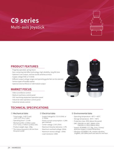 C9 series Multi-axis joystick