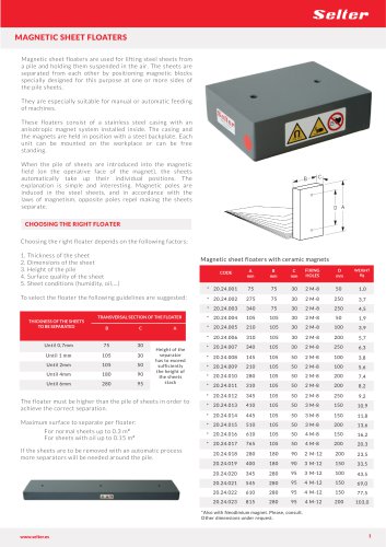 MAGNETIC SHEET FLOATERS