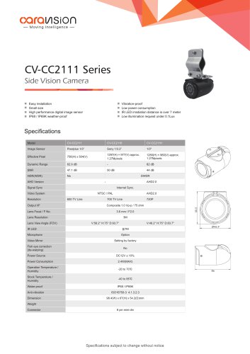 CV-CC211H Series  Side Vision Camera