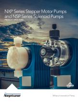 NXP Series Stepper Motor Pumps and NSP Series Solenoid Pumps