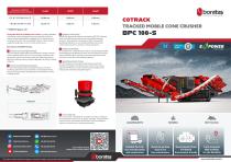 BPC100S - Boratas Tracked Mobile Cone Crusher with Screen
