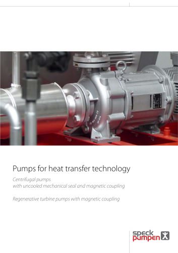 Pumps for heat transfer technology