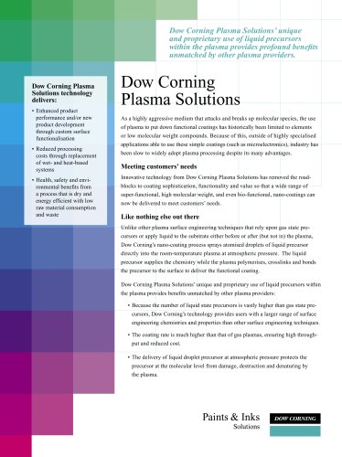 Dow Corning Plasma Solutions