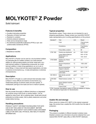 Molykote ® Z Powder