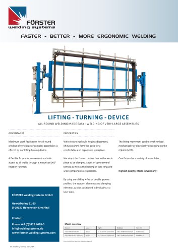 lifting-turning device