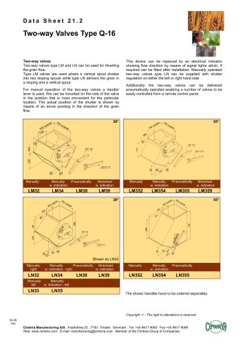 wo-way Valves Type Q-16