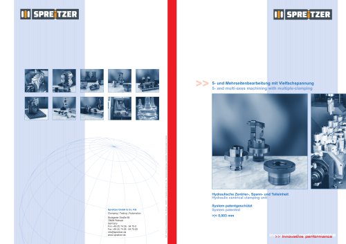 5- and multi-axes machining with multi-clamping