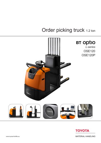 Order picking truck 1.2 ton BT OptlO L-series OSE120 OSE120P