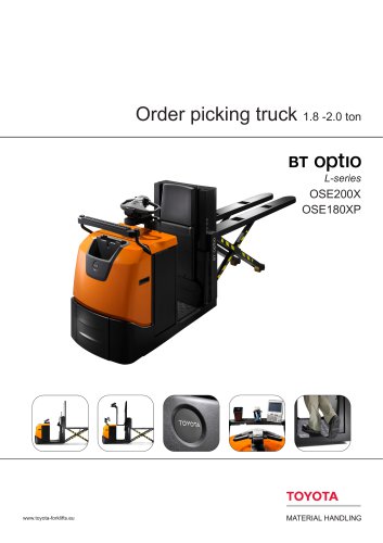 Order picking truck 1.8 -2.0 ton BT OptlO L-series OSE200X W OSE180XP