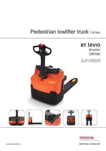 Pedestrian lowlifter truck 1.6 ton