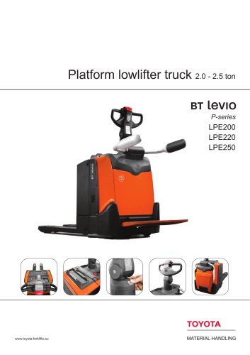 Platform lowlifter truck 2.0 - 2.5 ton  BT levio P-series LPE200 LPE220 LPE250