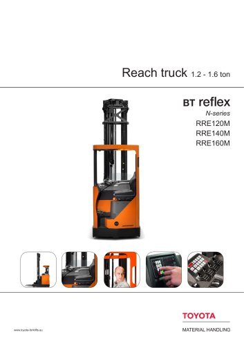 Reach truck 1.2 - 1.6 ton bt reflex N-series RRE120M RRE140M RRE160M