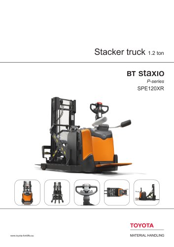 Stacker truck 1.2 ton BT staxio P-series SPE120XR