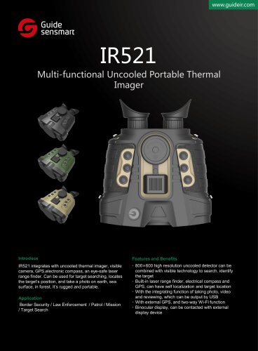 Stand-alone vision system GUIDE IR521