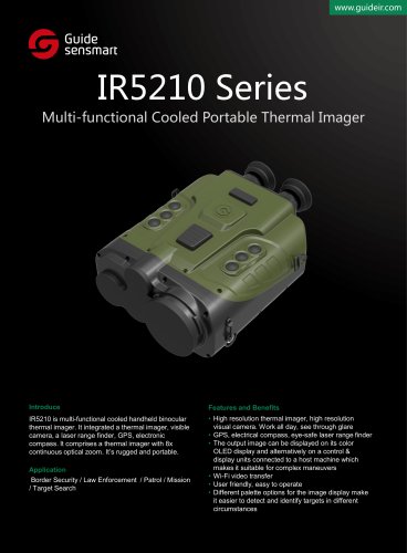 Stand-alone vision system GUIDE IR5210 Series