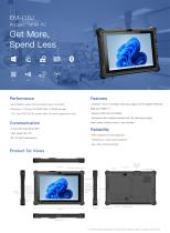 EM-I10J Emdoor Info. 10.1 inch Windows 11 Rugged Tablet 