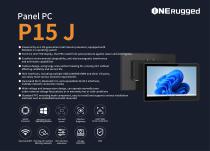 EM-P15J Panel PC:Durable 15.6 Inch Industrial Panel Pc High Quality Industrial All in One Panel Pc,Intel CPU,win 11/10, IP65,rs232 in 24/7 Industrial Computing
