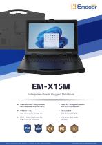 EM-X15M Rugged AI PC High-capacity Dual-battery with a dedicated AI engine(NPU)