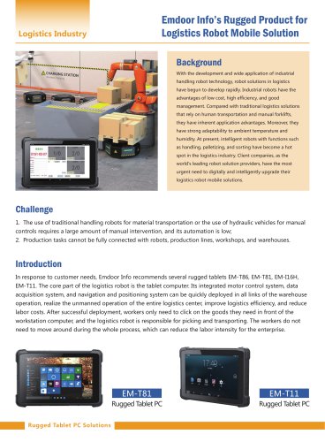 Our case: Logistics Robot Mobile Solution