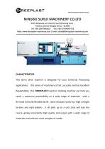 Horizontal injection molding machine TH180