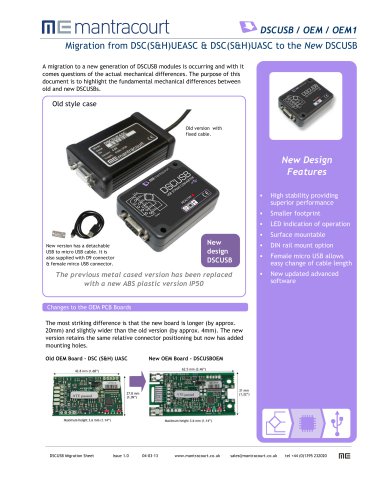 DSCUSB Migration- DSC S&H